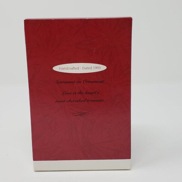 1993 Hallmark Our First Christmas Together Handcrafted Keepsake Holiday Ornament - Picture 2 of 6